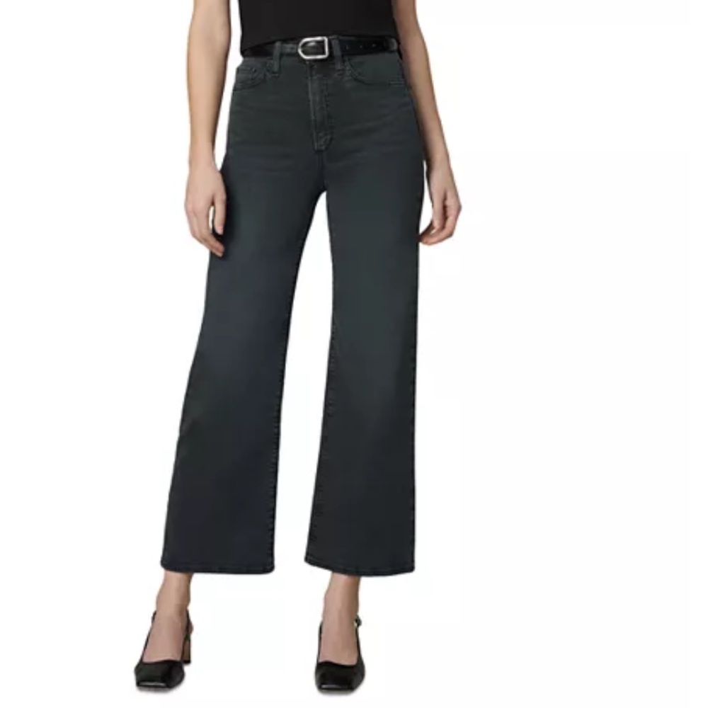 NWT Joe's Jeans The Mia High Rise Ankle Wide Leg Jeans in Black Cat size 33